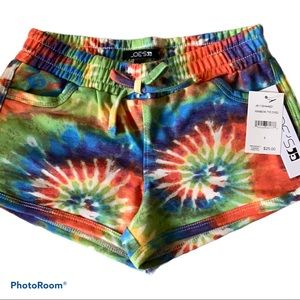 NWT Joe’s Rainbow tie dye Shorts kids size 6